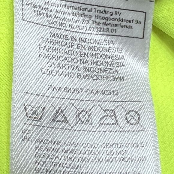 Adidas Climacool 1/4 Zip Pullover Neon Yellow Athletic Long Sleeve Women's Small - Picture 11 of 13